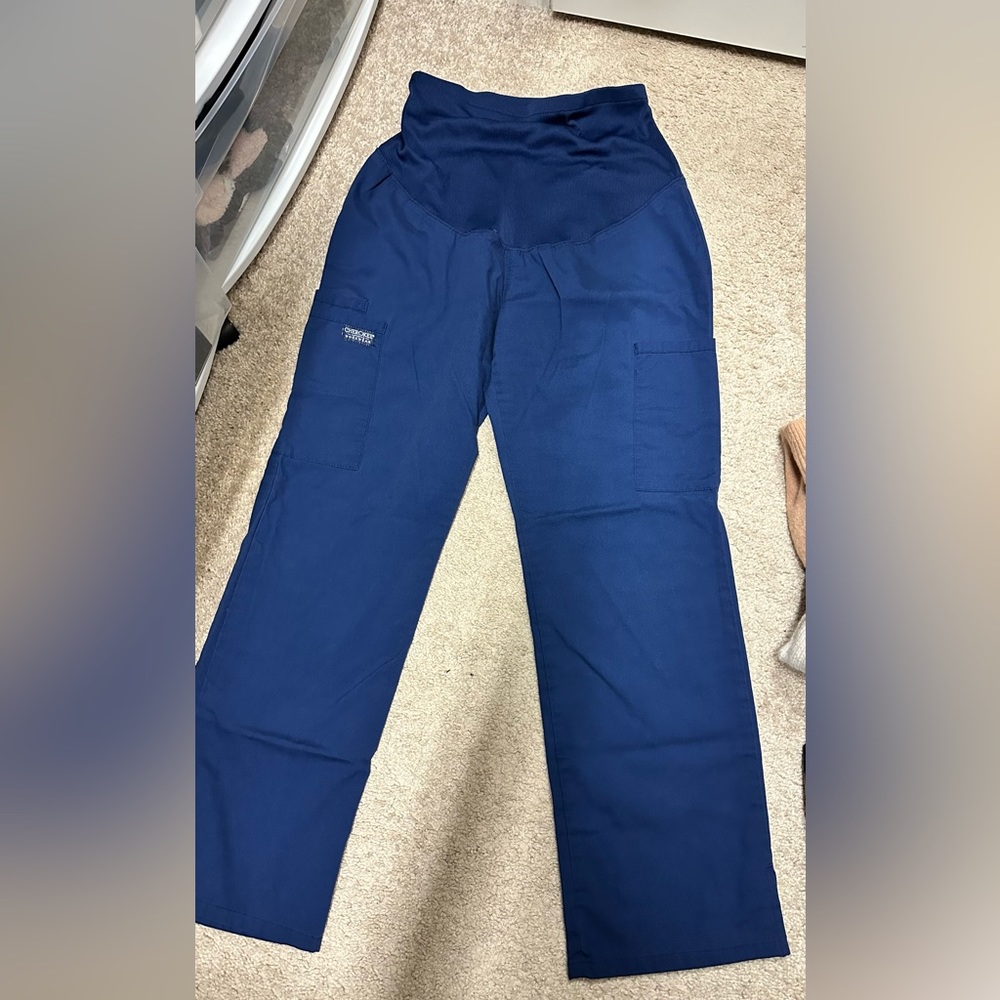 Cherokee Workwear Maternity Scrubs (XS) navy